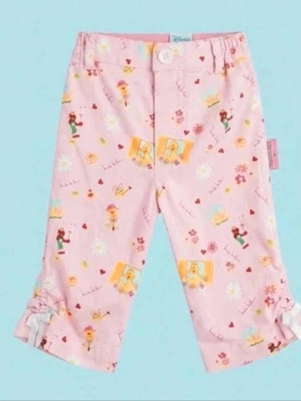 Nicole Miller Pink Floral & Character Pajama Bottoms